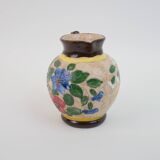 Vallauris Massier vase with flower motifs, signed under the base