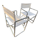 Pair of folding camping chairs