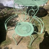 Provence green wrought iron garden room