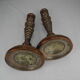 Pair of French copper candlesticks, 19th century