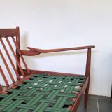 Scandinavian vintage 3-seater sofa in solid wood