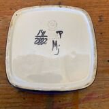 Antique Royal Copenhagen Ceramic Painted White Blue Vintage Empty Pocket