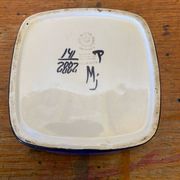 Antique Royal Copenhagen Ceramic Painted White Blue Vintage Empty Pocket
