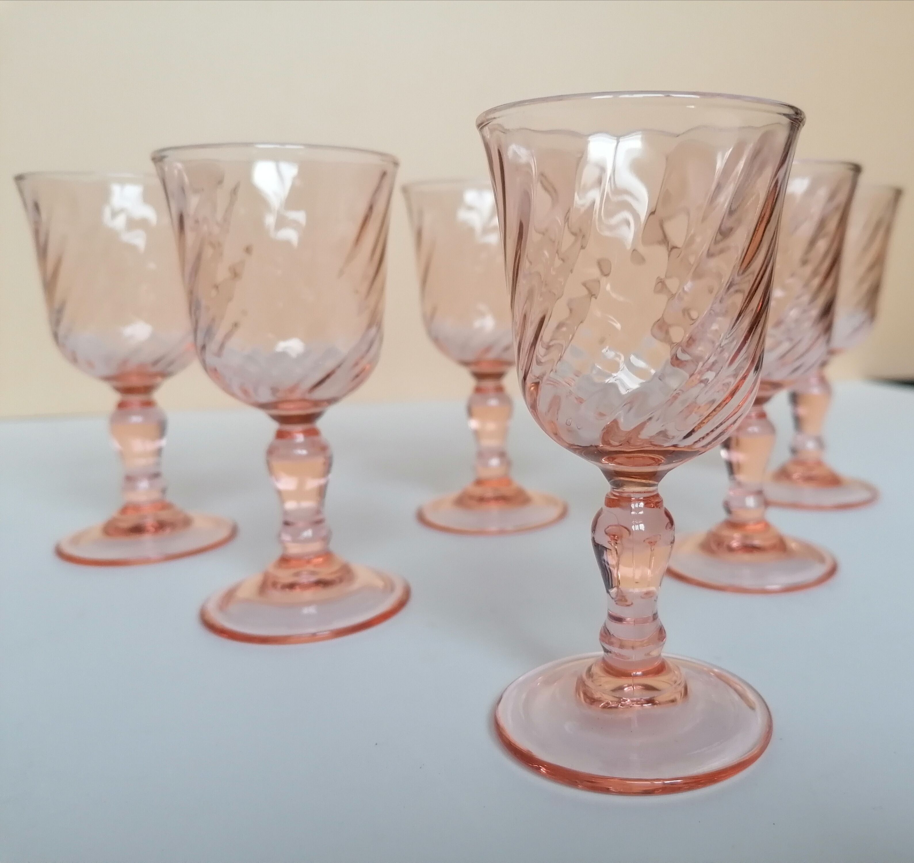 18 rosaline pink foot glasses