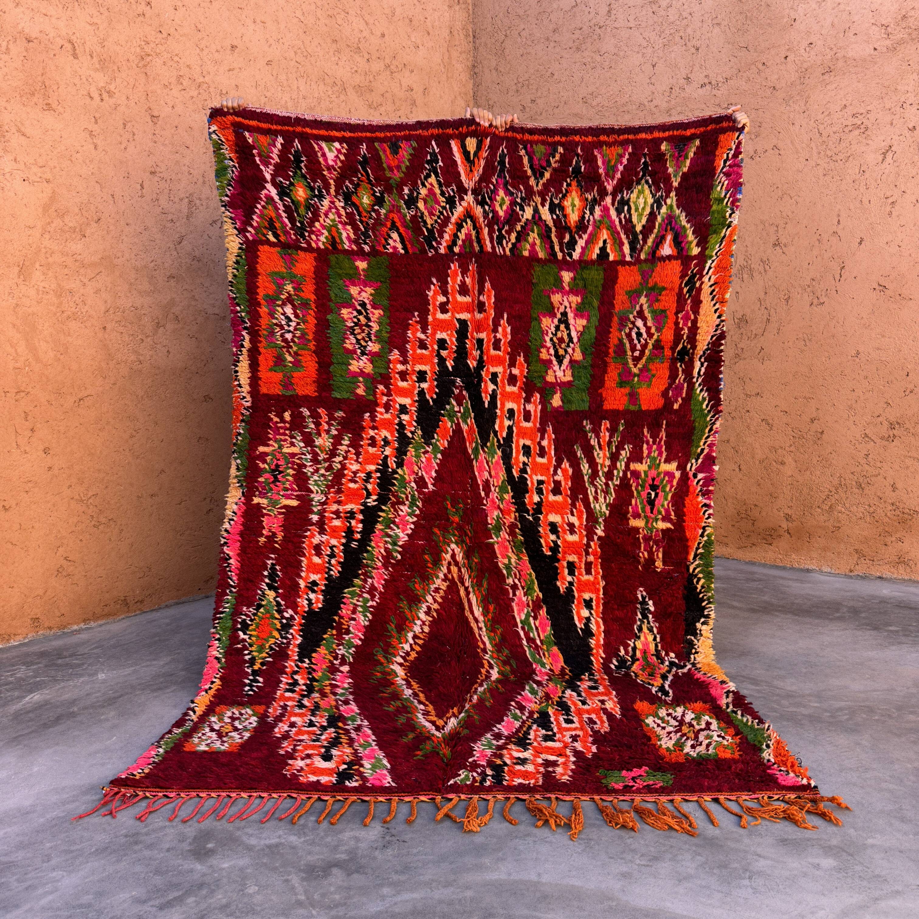 Colorful boujad Moroccan rug - 165 x 260 cm