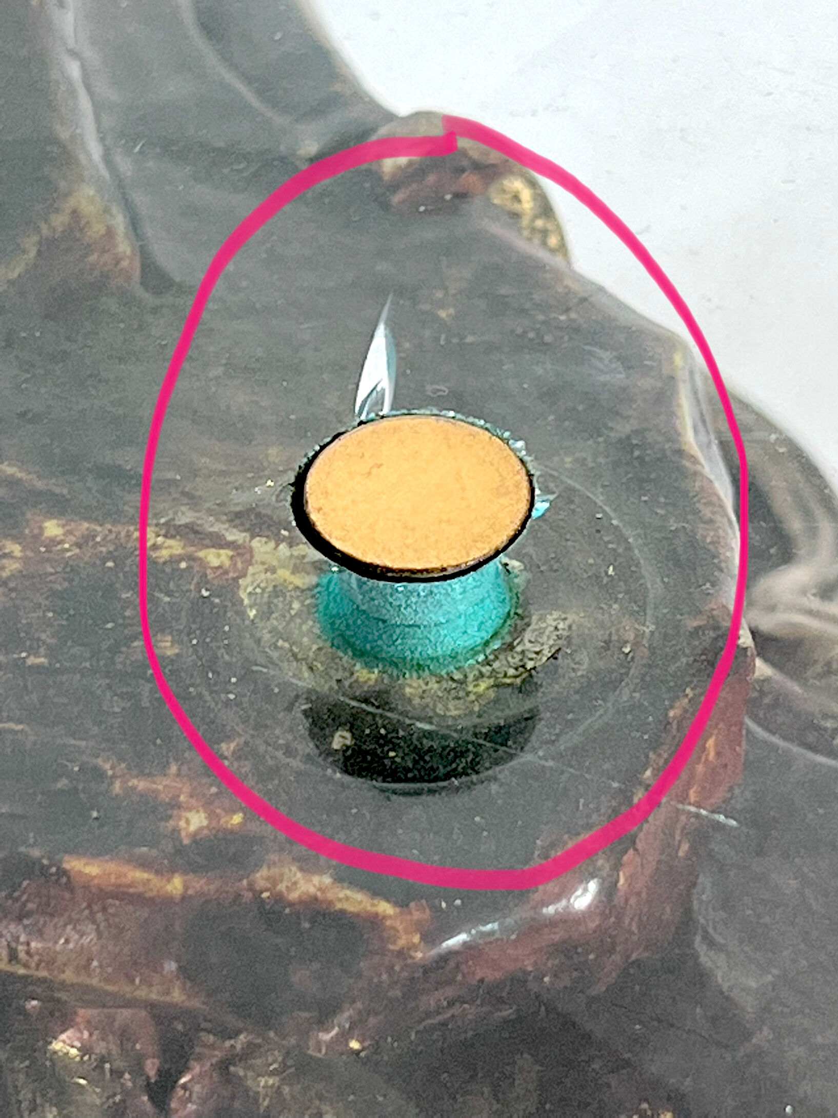 Vintage Italian wood and glass coffee table from 70s