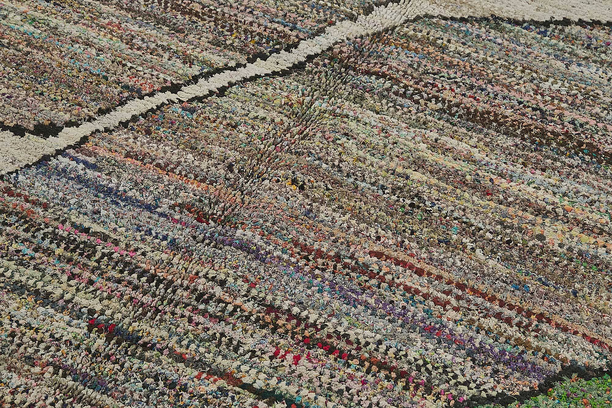 Handwoven Turkish Recycled Boho Rug 197 cm x 307 cm