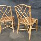 Pair of rattan chairs Italian work
