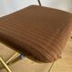 Vintage lafuma folding chair with brown striped fabric