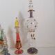 6 Egyptian gold and mouth-blown perfume bottles