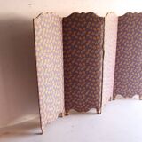 Antique 5-panel screen – Souleiado fabric