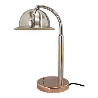 1930s Restored Bauhaus Table Lamp, Czechoslovakia