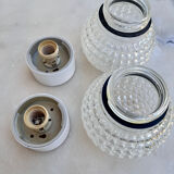 Ceiling lamps 1960 in bakelite glass