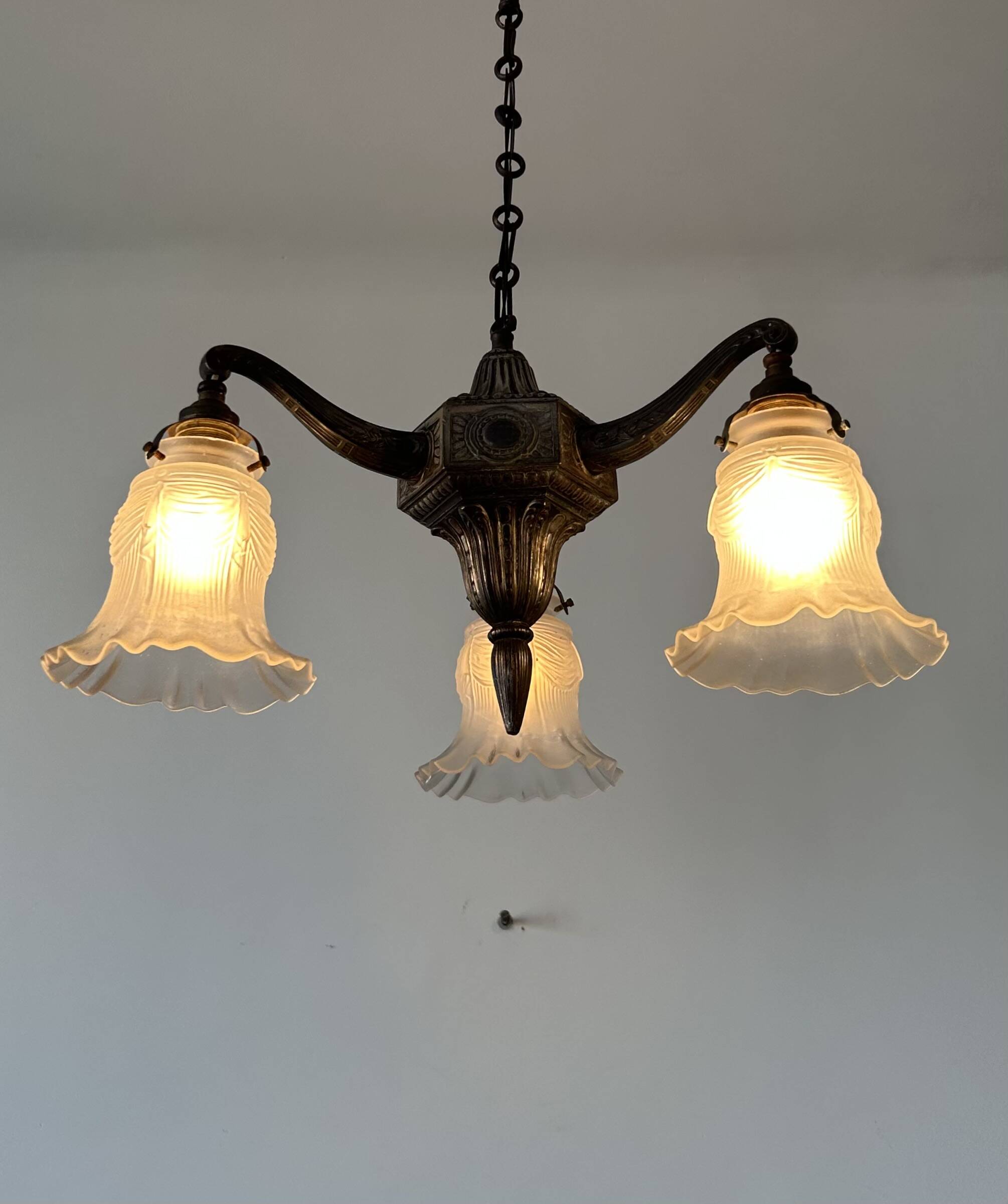 Antique Art Deco chandelier