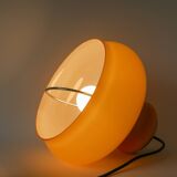 Suspension en opaline jaune avec arc en métal, Design, 1970