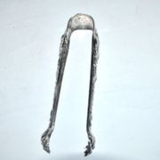 Pince à sucre Rocaille en métal argenté