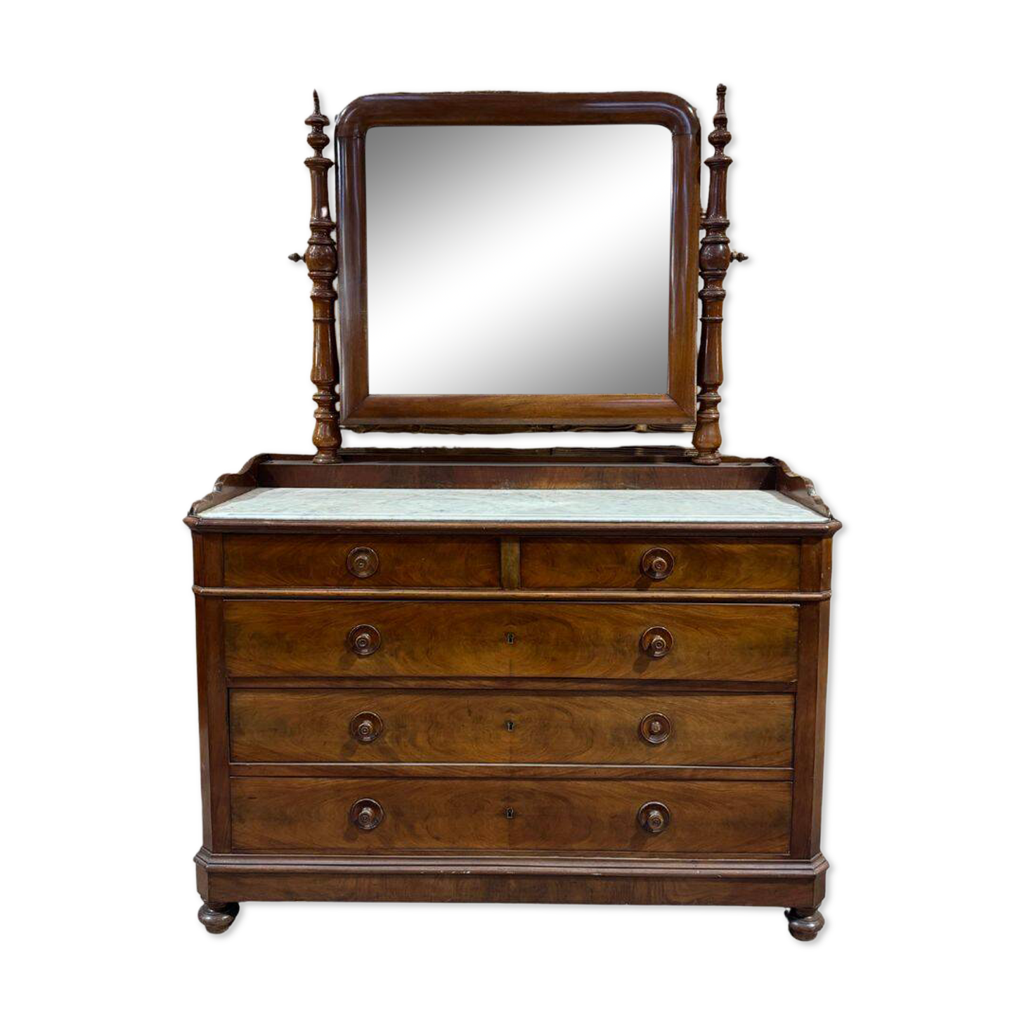 Commode de toilette en acajou – fin XIXe siècle