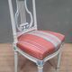 Chaise style Louis XVI laquée dossier lyre