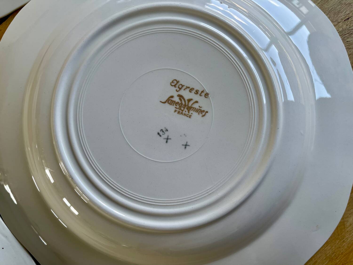 Set of 6 Sarreguemines Agreste plates