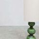 Vintage green ceramic bubble table lamp Kaiser Leuchten