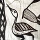 Grande tapisserie vintage de Korhogo — Sénoufo, Côte d'Ivoire