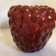 Raspberry vase, ceramic, burgundy brown.