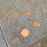 Vintage triangular Kingma style coffee table, 1970s