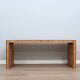 1970s minimalist bamboo & rattan bench by Vivai del Sud