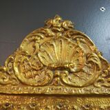 Napoleon III gold copper windshield mirror - 58x38cm