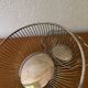 80s silver metal table baskets
