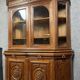 Rare Renaissance style museum library in carved oak circa 1850