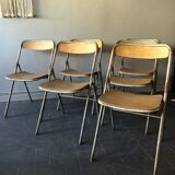 6 vintage folding chairs