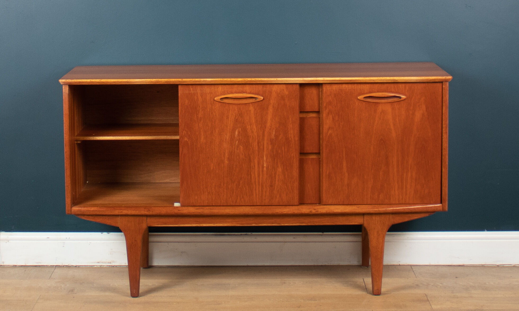 Restored Retro Short Teak Mid Century 1960s Jentique Sideboard
