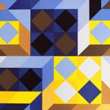 "tridimor" silkscreen by Victor Vasarely 1969