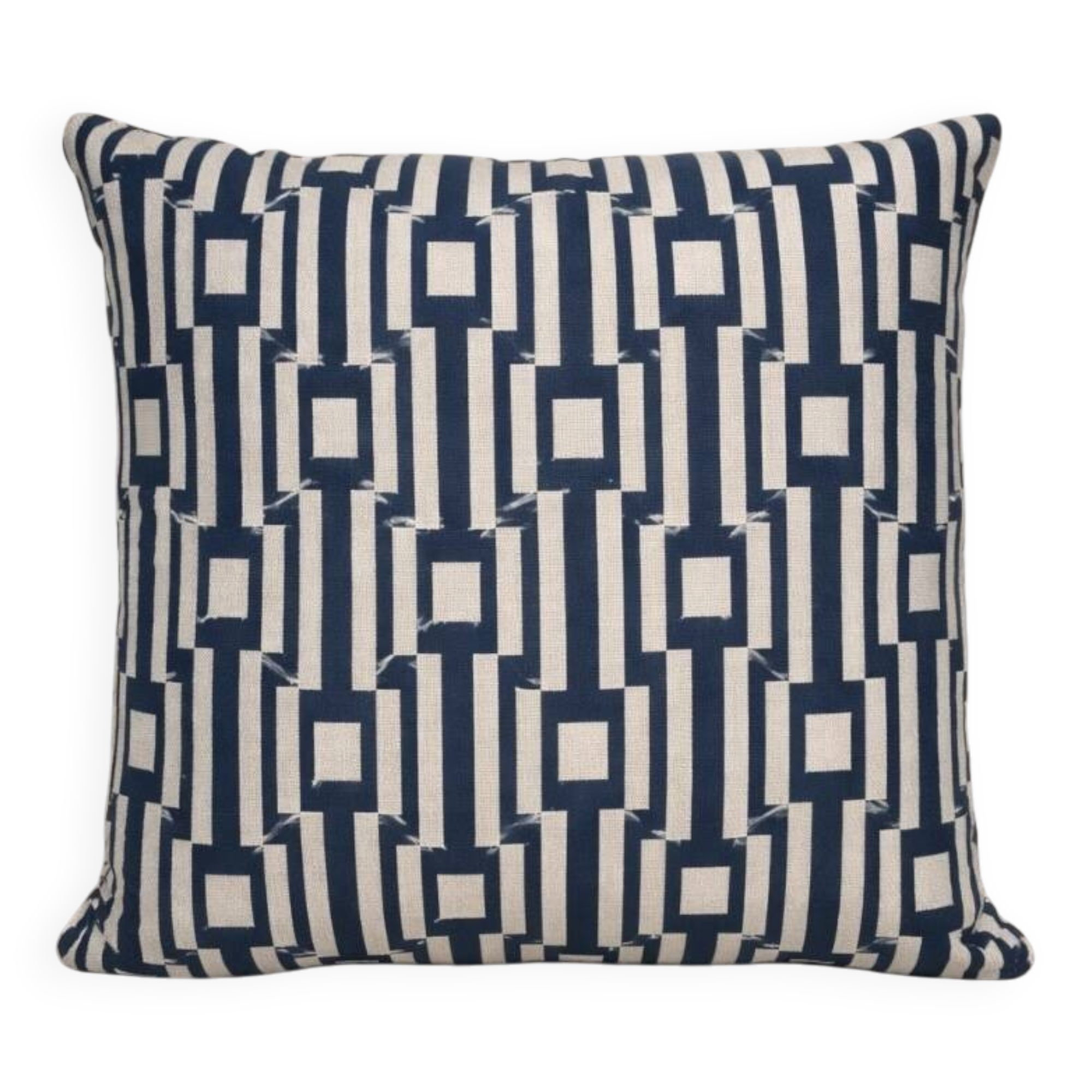 Cushion with Blue and White Patterns, Publisher's Fabric