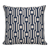 Cushion with Blue and White Patterns, Publisher's Fabric