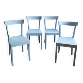 4 Blue Luterma Bistro Chairs