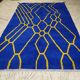 Handmade traditional pure wool rug 2/3 m