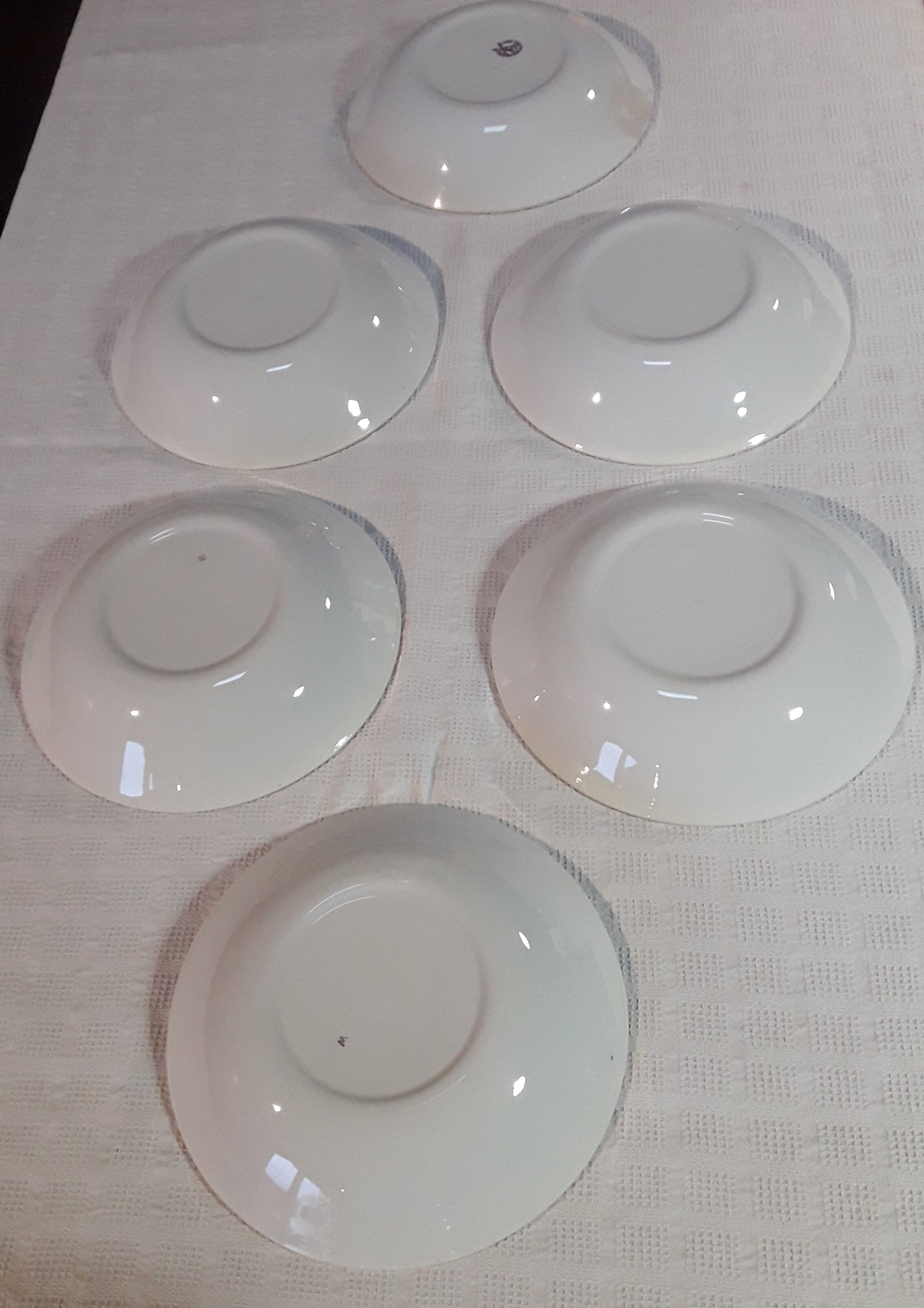 5 assiettes creuses Orchies Moulin des loups décor légumes