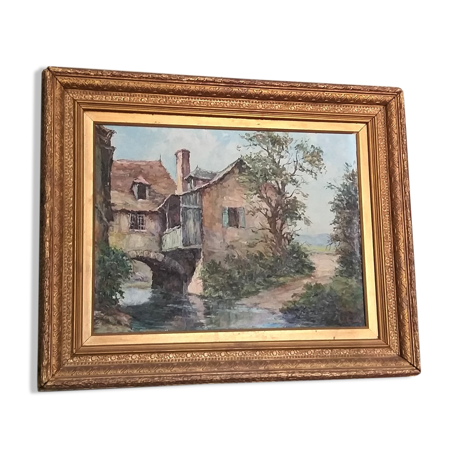 Painting "Houses in Rouergue"