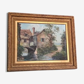Painting "Houses in Rouergue"