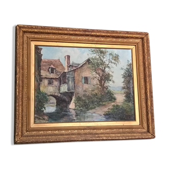 Painting "Houses in Rouergue"