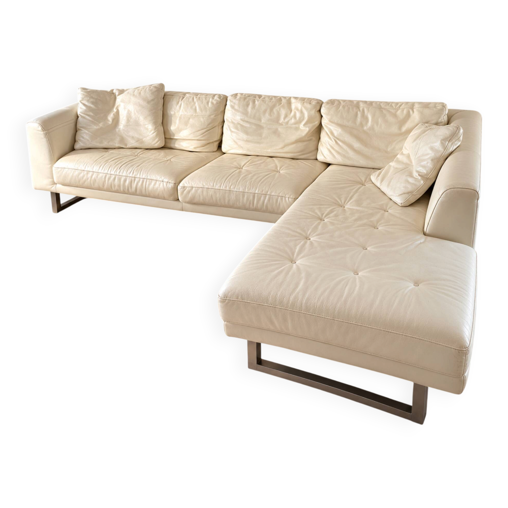 Corner sofa with chaise longue for 4 people