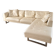 Corner sofa with chaise longue for 4 people