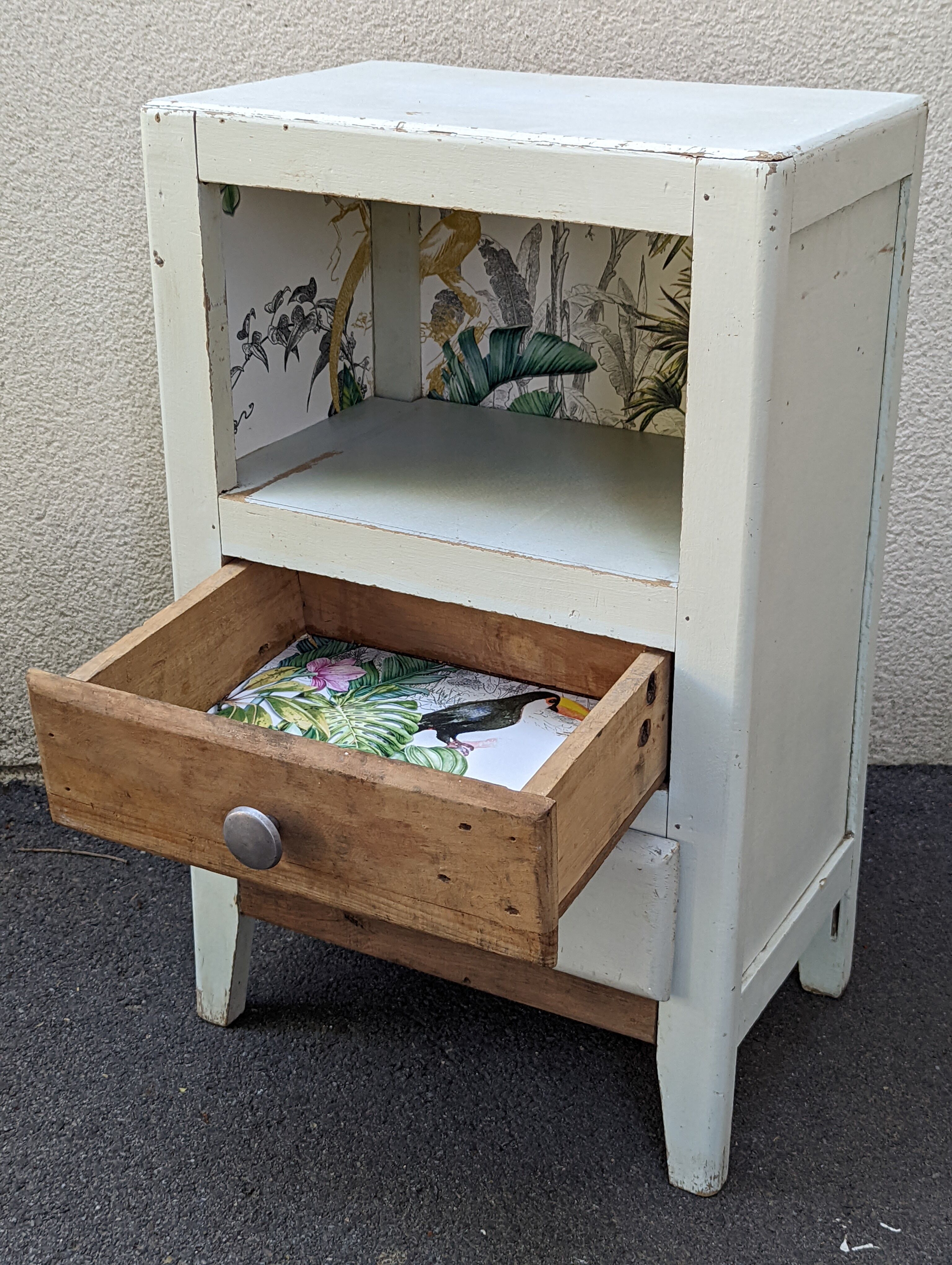 Vintage bedside table