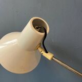 Lampadaire réglable blanc vintage des années 50