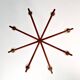 Large Scandinavian teak chandelier, Uno & Östen Kristiansson, 1960