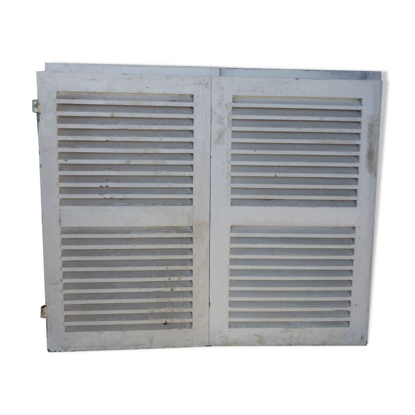 L 148 x H 123 cm wooden louvered shutters 2 swings