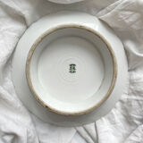 Low Limoges porcelain compote dish