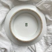 Low Limoges porcelain compote dish